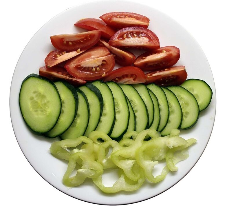 Gemüseteller bei Gastritis