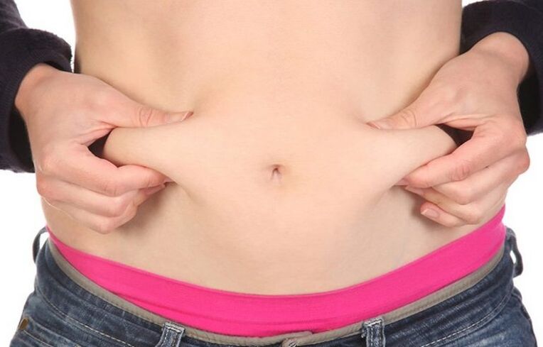 Fettfalten am Bauch